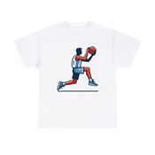 Dynamic Leap for the Basketball Player Unisex Heavy Cotton T-Shirt Large