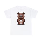 Brown Bear Unisex Heavy Cotton T-Shirt Large