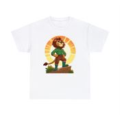 Intrepid Brave Lion Explorer Unisex Heavy Cotton T-Shirt Large