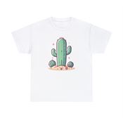 Sparkling Desert Oasis Cactus Unisex Heavy Cotton T-Shirt Small