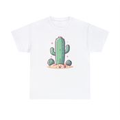 Sparkling Desert Oasis Cactus Unisex Heavy Cotton T-Shirt Large