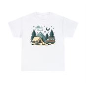 Night in the Woods Camping Unisex Heavy Cotton T-Shirt Large