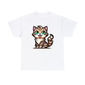 Clever Cat Unisex Heavy Cotton T-Shirt Small