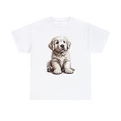 Dog Portrait of Innocence Unisex Heavy Cotton T-Shirt Large