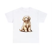 Cuddly Dog Unisex Heavy Cotton T-Shirt Medium