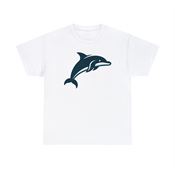 Dolphin Delight Unisex Heavy Cotton T-Shirt Small