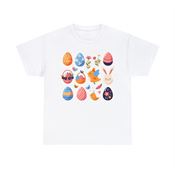 Colorful Easter Eggs Celebration Unisex Heavy Cotton T-Shirt Small