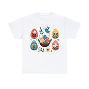 Essence of Easter with Easter Eggs Unisex Heavy Cotton T-Shirt Small