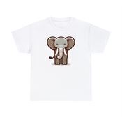 Gentle Giant Elephant Unisex Heavy Cotton T-Shirt Small