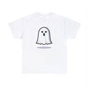 Whimsical Ghost Unisex Heavy Cotton T-Shirt Large