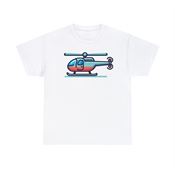 Vibrant Helicopter Ready to Soar Unisex Heavy Cotton T-Shirt Large