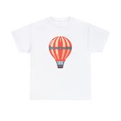 Hot Air Balloon Soaring Elegance Unisex Heavy Cotton T-Shirt Small