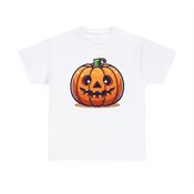 Gleeful Halloween Jack-o’-lantern Unisex Heavy Cotton T-Shirt Small