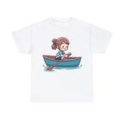 Fun Adventure for Kid Rowing a Boat Unisex Heavy Cotton T-Shirt Medium