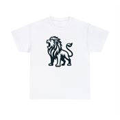 Majestic Roaring Lion Unisex Heavy Cotton T-Shirt Medium