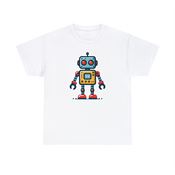 Classic Whimsical Robot Unisex Heavy Cotton T-Shirt Medium