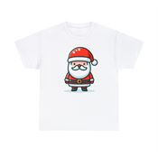 Jolly Santa Claus Spreads Christmas Cheer Unisex Heavy Cotton T-Shirt Small