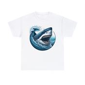 Shark Tooth Terror Unisex Heavy Cotton T-Shirt Medium