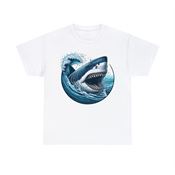 Shark Tooth Terror Unisex Heavy Cotton T-Shirt Large