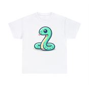 Snake Serpentine Whimsy Unisex Heavy Cotton T-Shirt Large