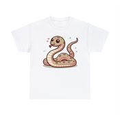 Charming Snake Unisex Heavy Cotton T-Shirt Large