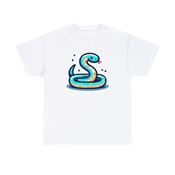 Coiled Snake Unisex Heavy Cotton T-Shirt Small