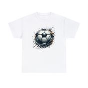Dynamic Soccer Ball Unisex Heavy Cotton T-Shirt Small