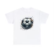 Dynamic Soccer Ball Unisex Heavy Cotton T-Shirt Large