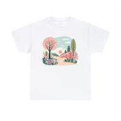 Spring Sunrise Unisex Heavy Cotton T-Shirt Large