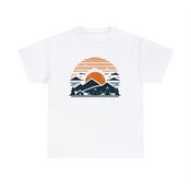 Mountain Sunrise Unisex Heavy Cotton T-Shirt Small