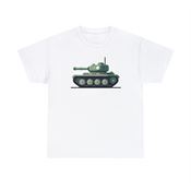 Green Combat Tank Unisex Heavy Cotton T-Shirt Large