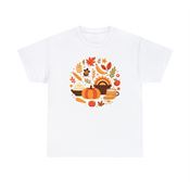 Bountiful Thanksgiving Harvest  Unisex Heavy Cotton T-Shirt Medium