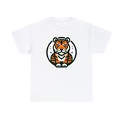 Courageous Tiger Unisex Heavy Cotton T-Shirt Large