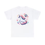 Unicorn Among the Stars Unisex Heavy Cotton T-Shirt Small