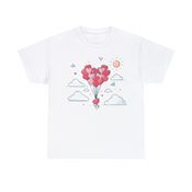 Sky Full of Love on Valentine’s Day Unisex Heavy Cotton T-Shirt Small