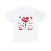 Heartfelt Ascent on Valentine’s Day Unisex Heavy Cotton T-Shirt Small