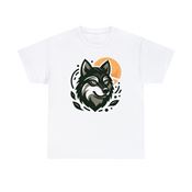 Gray Wolf Unisex Heavy Cotton T-Shirt Small