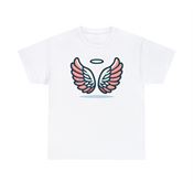 Angelic Angel Wings Unisex Heavy Cotton T-Shirt Medium