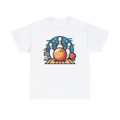 Bowling Alley Unisex Heavy Cotton T-Shirt Small