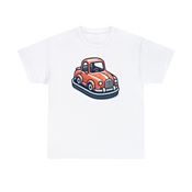 Orange Bumper Car Unisex Heavy Cotton T-Shirt Small