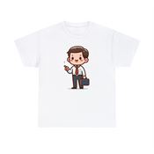 Big Businessman Unisex Heavy Cotton T-Shirt Small