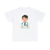 Iconic Doctor Unisex Heavy Cotton T-Shirt Large