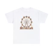 Day at the Fair on the Ferris Wheel Unisex Heavy Cotton T-Shirt Small