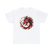 Fiery Fire Elemental Unisex Heavy Cotton T-Shirt Small