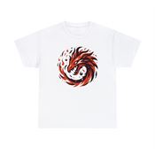 Fiery Fire Elemental Unisex Heavy Cotton T-Shirt Medium