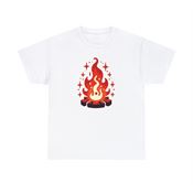 Enchanting Campfire Night Fire Elemental Unisex Heavy Cotton T-Shirt Small